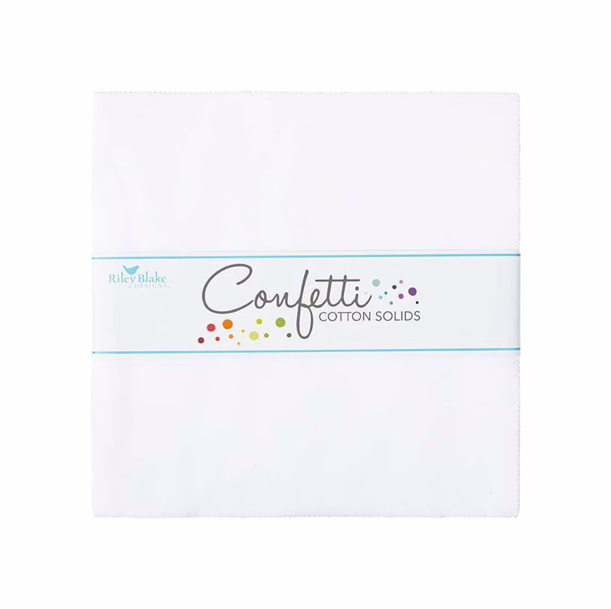 Riley Blake WHITE Confetti Cottons Basics 10" Stacker