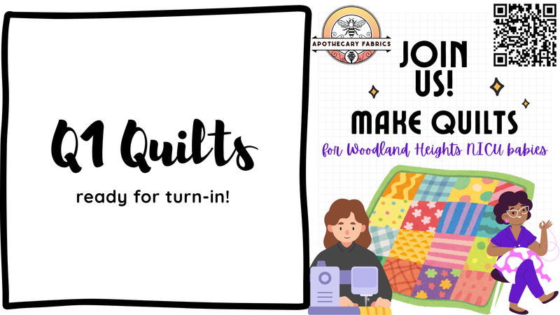 Q1 Woodland Heights NICU Quilts Turn-in Time