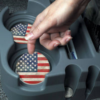 Americana Bulk Absorbent Stone Car Coaster-NO PACKAGING
