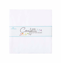 Riley Blake WHITE Confetti Cottons Basics 10" Stacker
