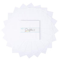 Riley Blake WHITE Confetti Cottons Basics 10" Stacker