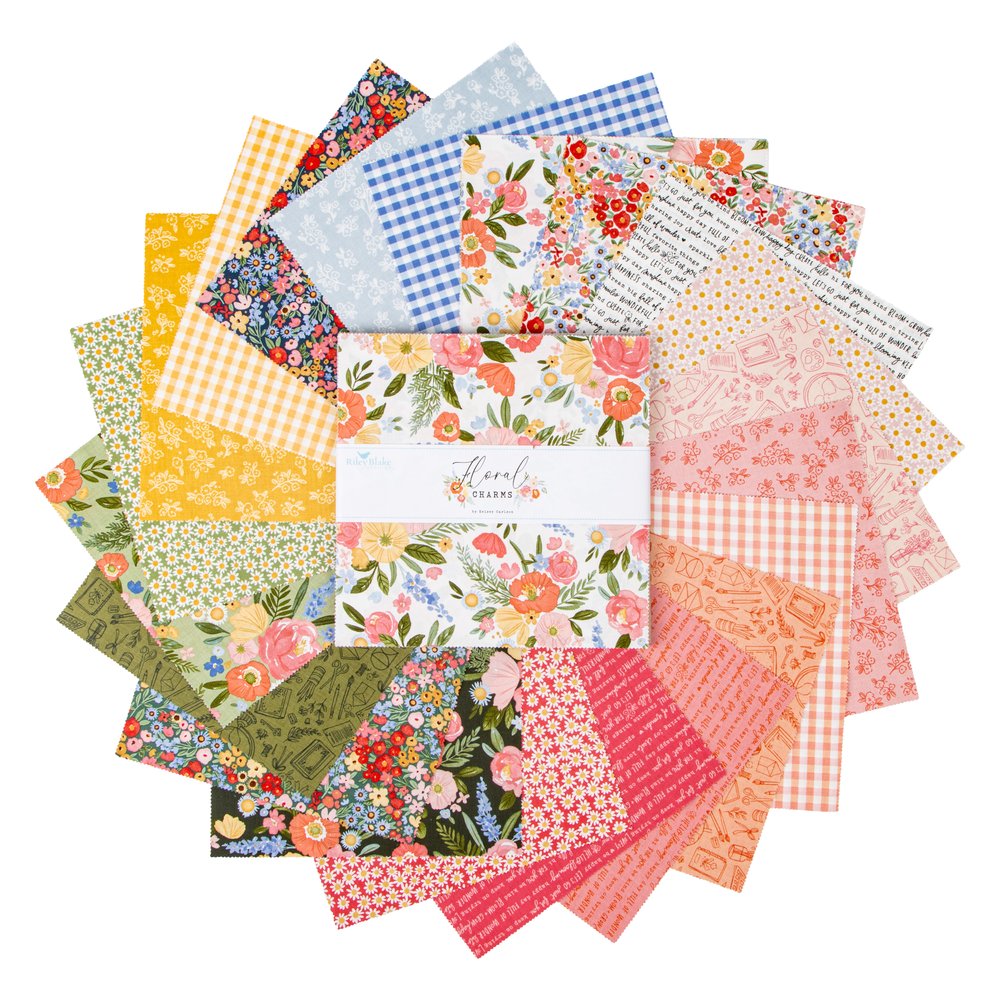 Riley Blake Floral Charms 10" Stacker Layer Cake