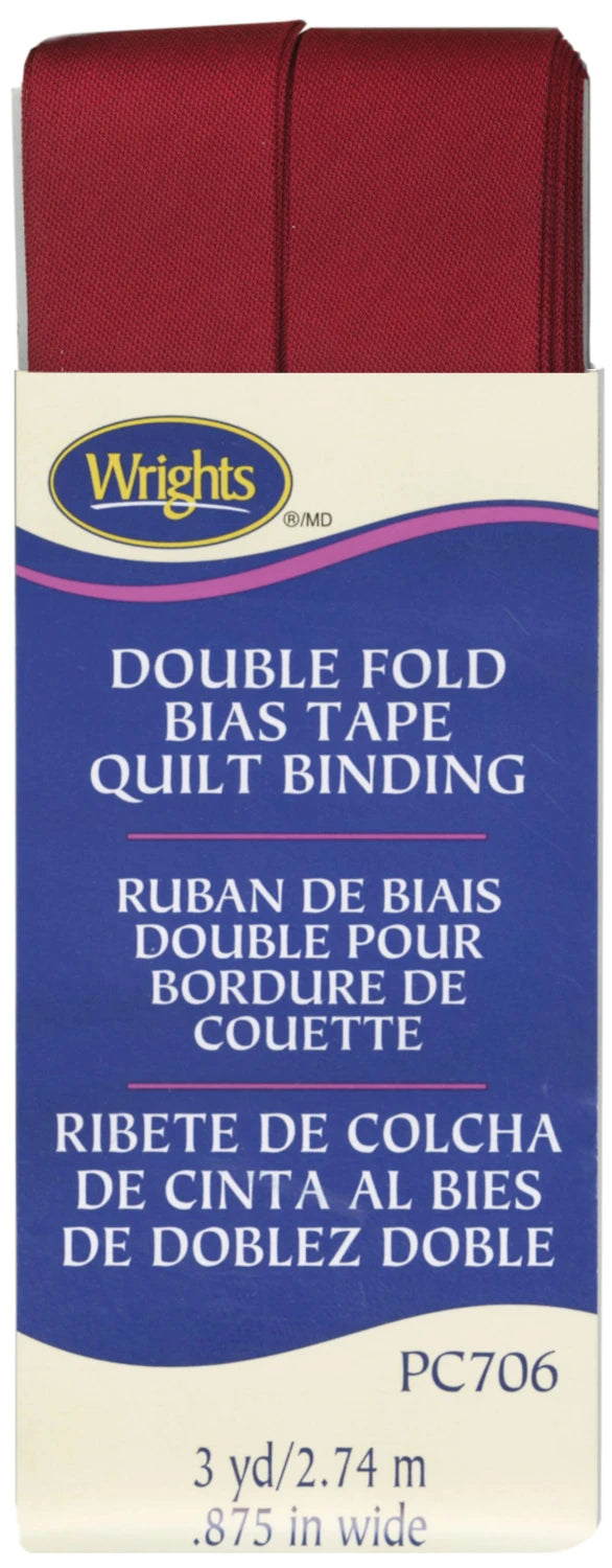 Double Fold Quilt Binding | 7/8" x 3yd | Choose Your Color