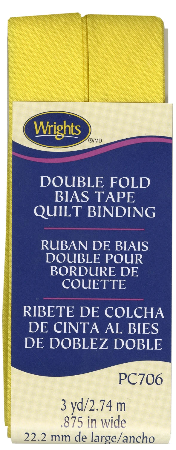 Double Fold Quilt Binding | 7/8" x 3yd | Choose Your Color