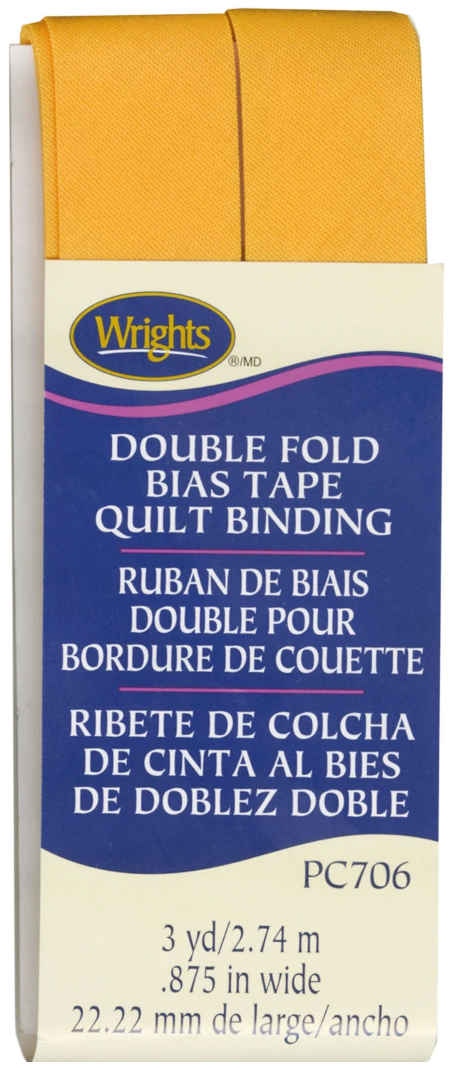 Double Fold Quilt Binding | 7/8" x 3yd | Choose Your Color