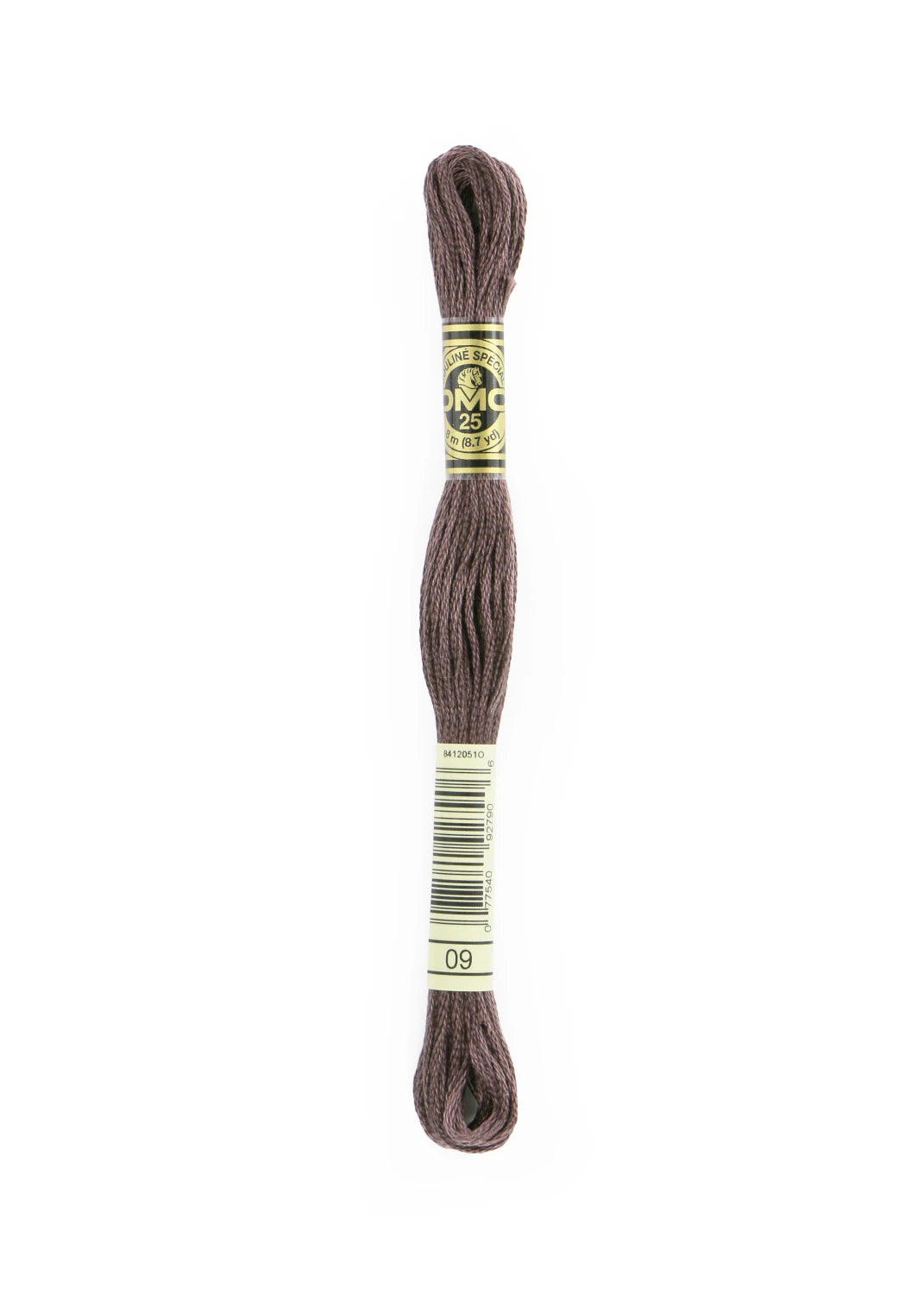 DMC 09 Very Dark Cocoa 6 Strand Embroidery Floss DMC #117UA-09
