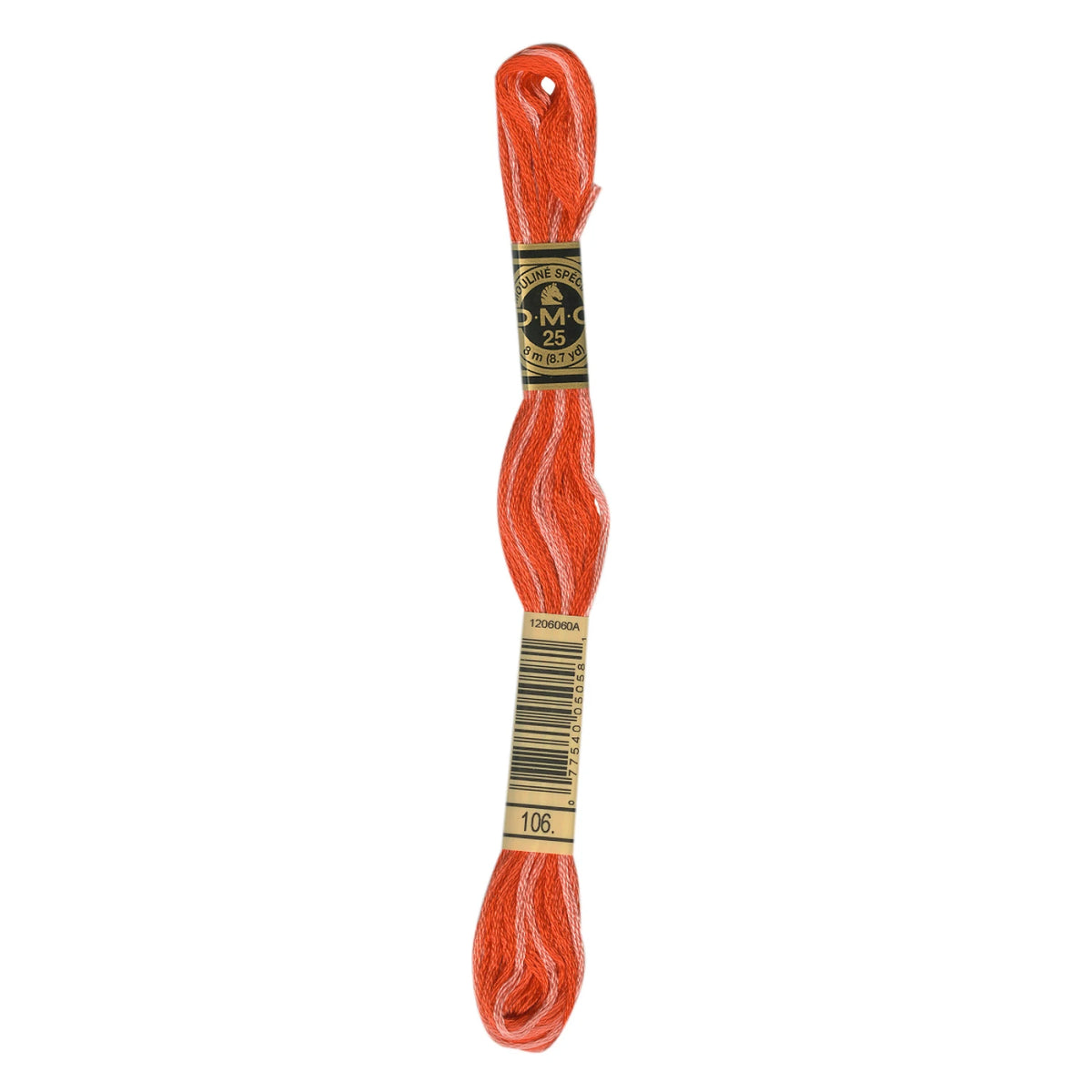 DMC 106 Variegated Coral 6 Strand Embroidery Floss DMC #117UA-106