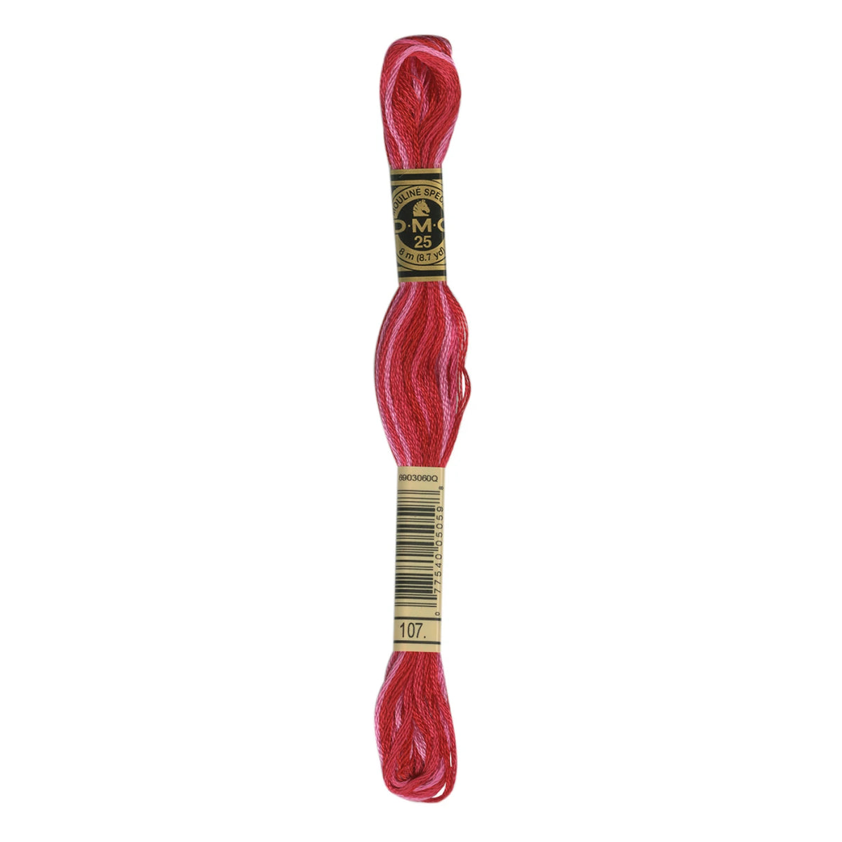 DMC 107 Variegated Carnation 6 Strand Embroidery Floss DMC #117UA-107