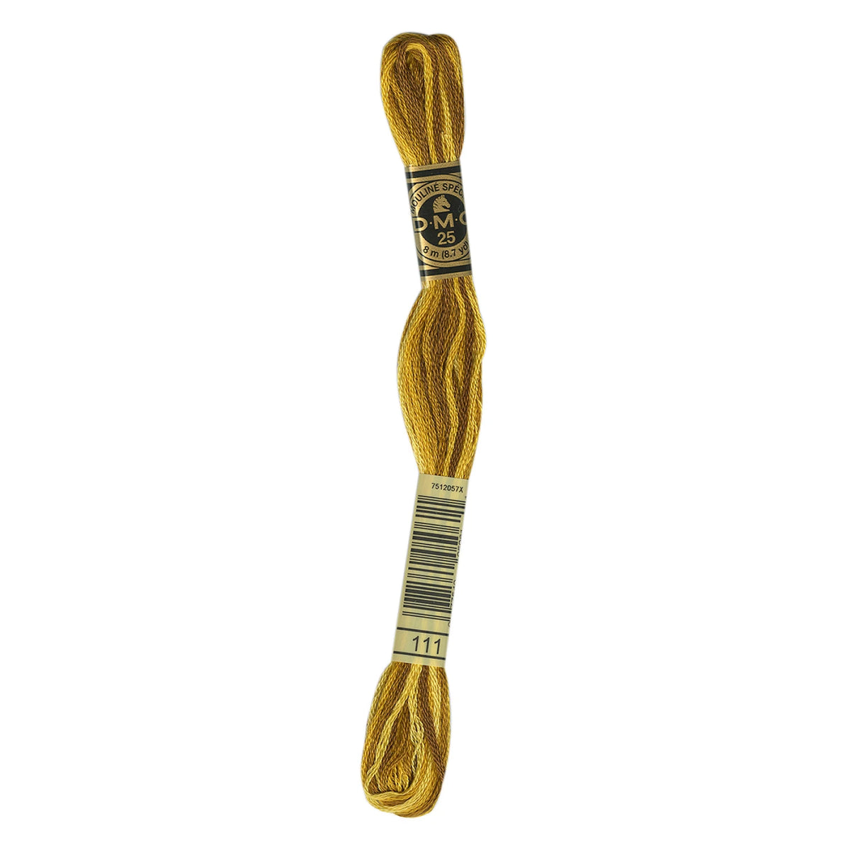 DMC 111 Variegated Mustard 6 Strand Embroidery Floss DMC #117UA-111