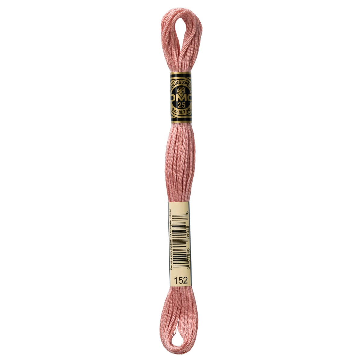 DMC 152 Medium Light Shell Pink 6 Strand Embroidery Floss DMC #117UA-152