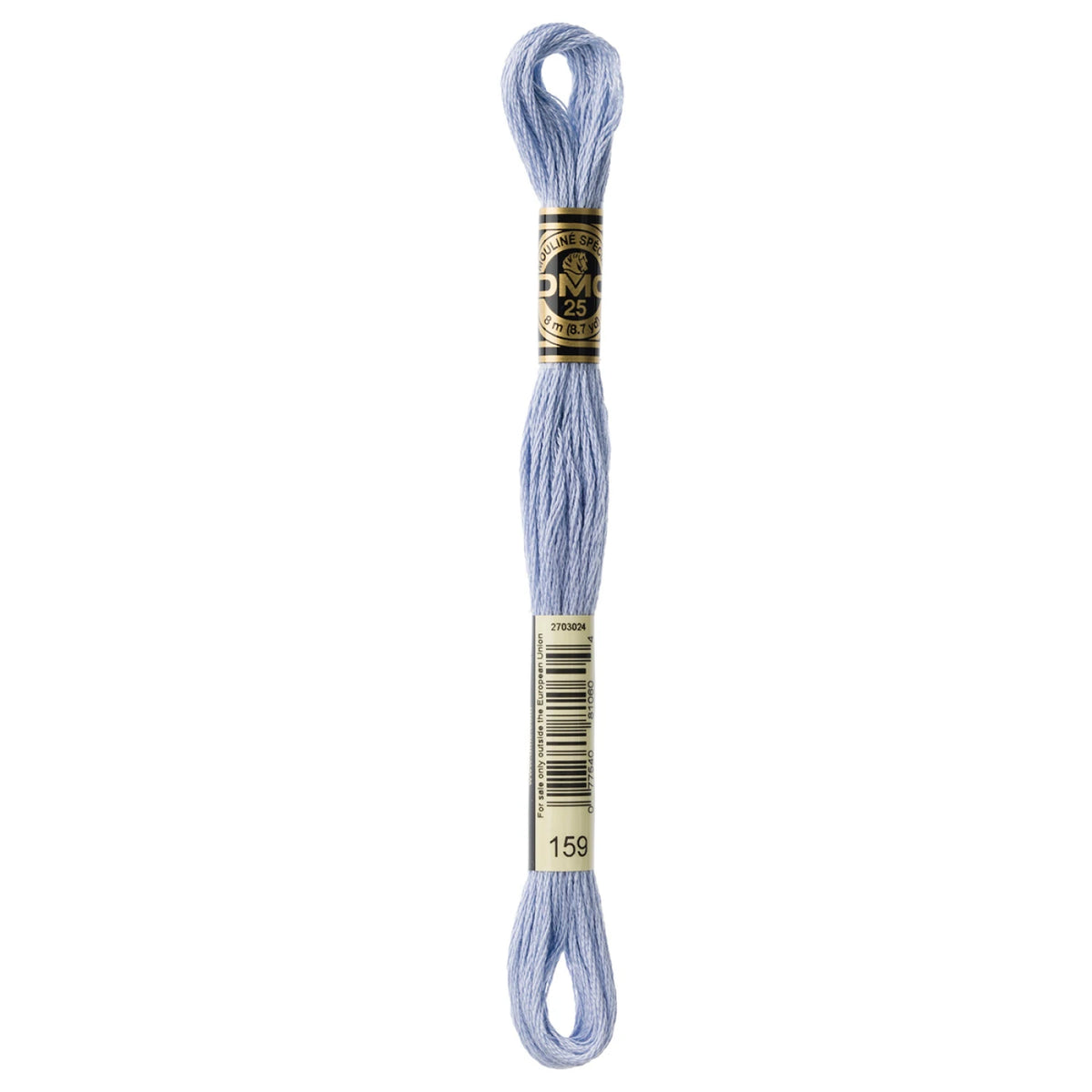 DMC 159 Light Gray Blue 6 Strand Embroidery Floss DMC #117UA-159
