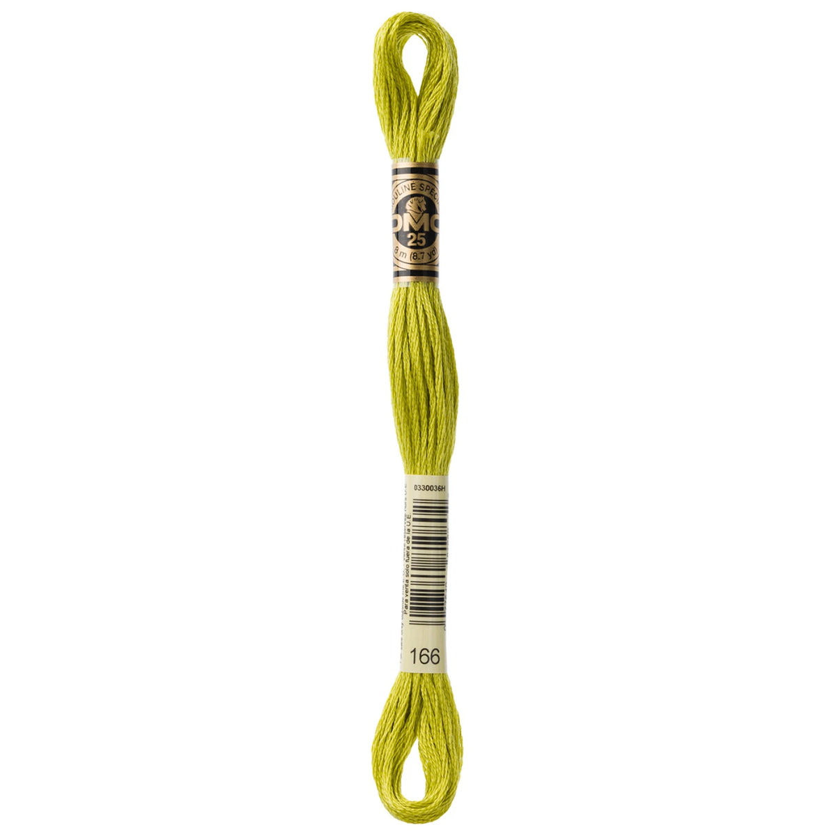 DMC 166 Medium Light Moss Green 6 Strand Embroidery Floss DMC #117UA-166