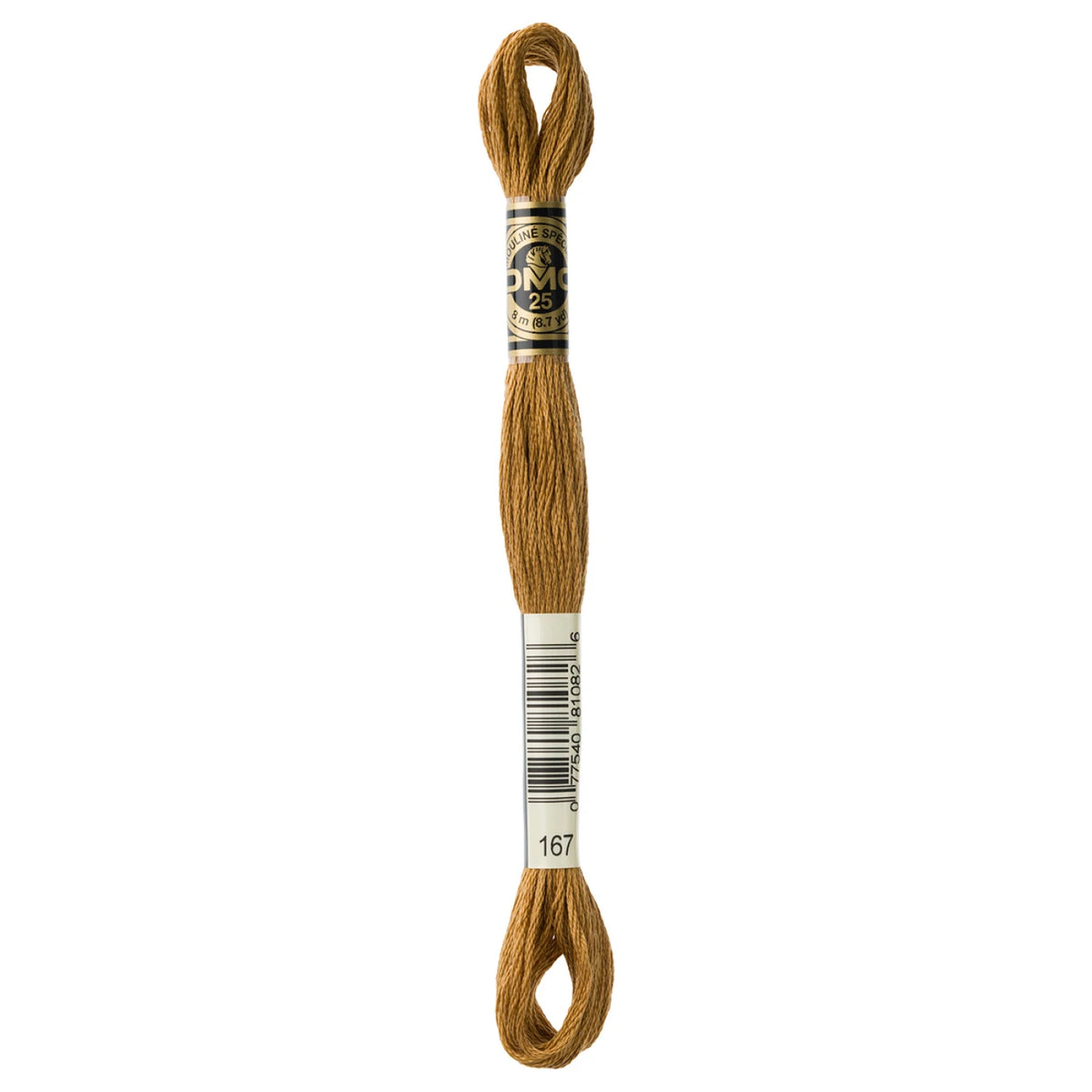 DMC 167 Very Dark Yellow Beige 6 Strand Embroidery Floss DMC #117UA-167