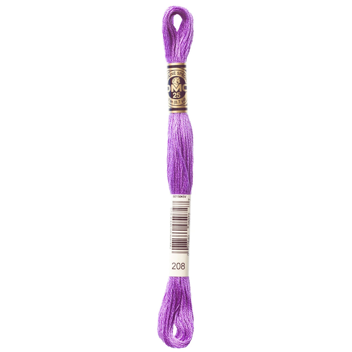 DMC 208 Very Dark Lavender 6 Strand Embroidery Floss DMC #117UA-208