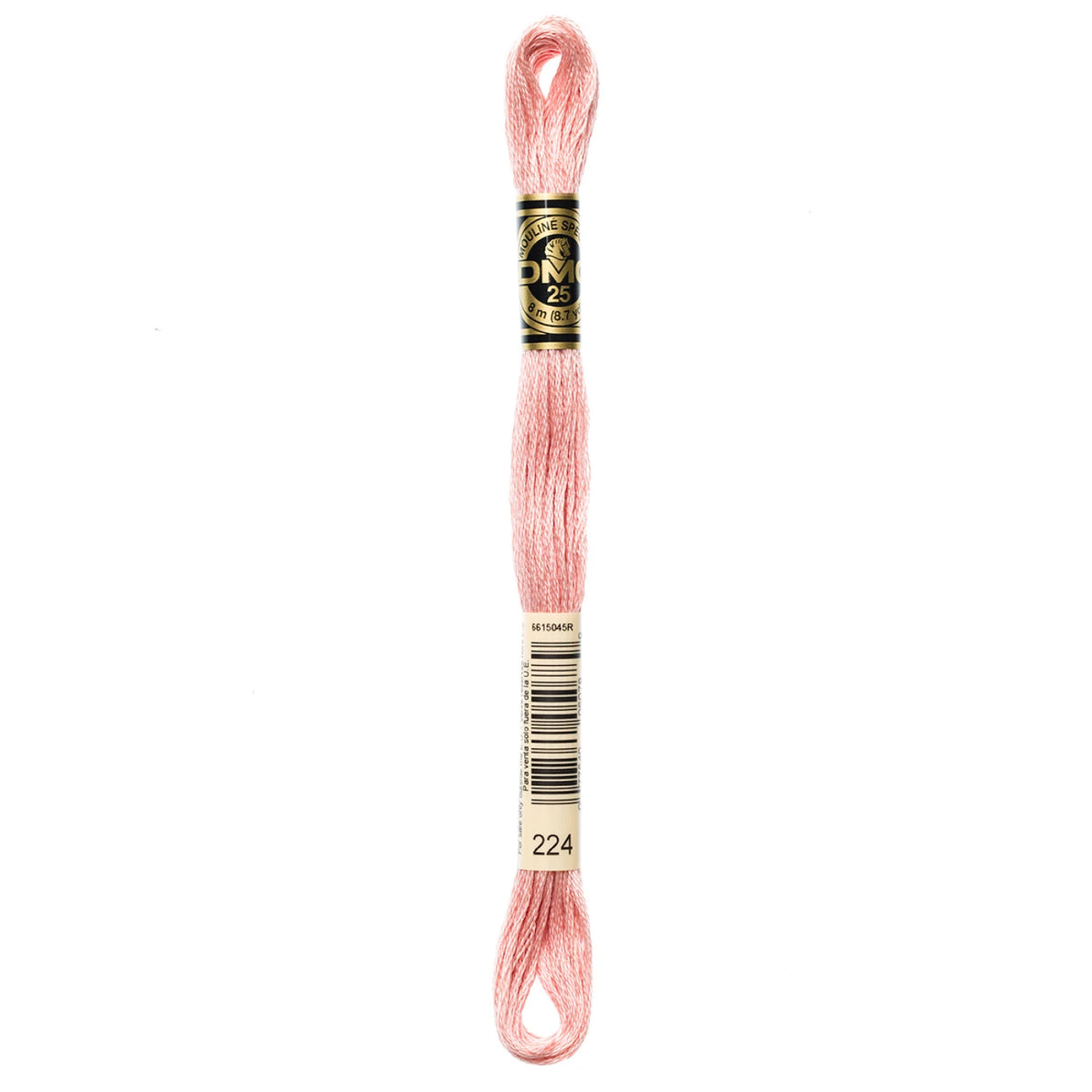 DMC 224 Light Shell Pink 6 Strand Embroidery Floss DMC #117UA-224