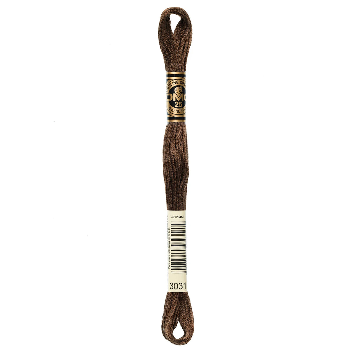 DMC 3031 Very Dark Mocha Brown 6 Strand Embroidery Floss DMC #117UA-3031