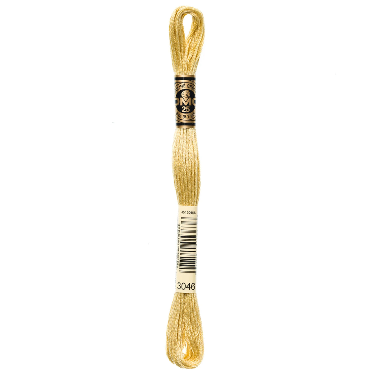 DMC 3046 Medium Yellow Beige 6 Strand Embroidery Floss DMC #117UA-3046