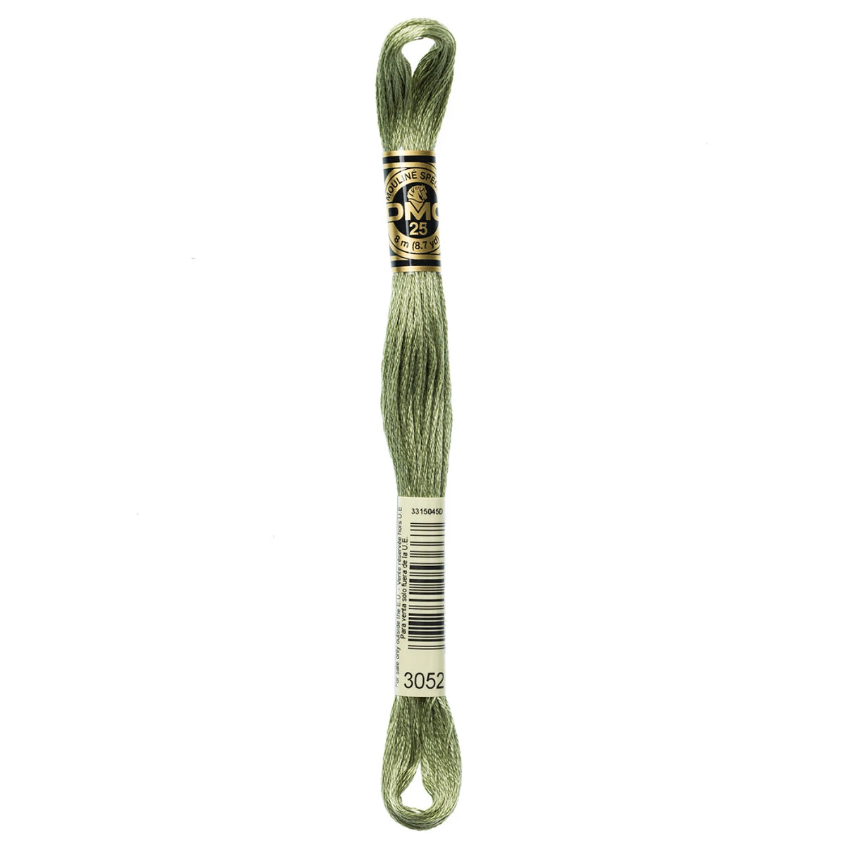 DMC 3052 Medium Green Gray 6 Strand Embroidery Floss DMC #117UA-3052
