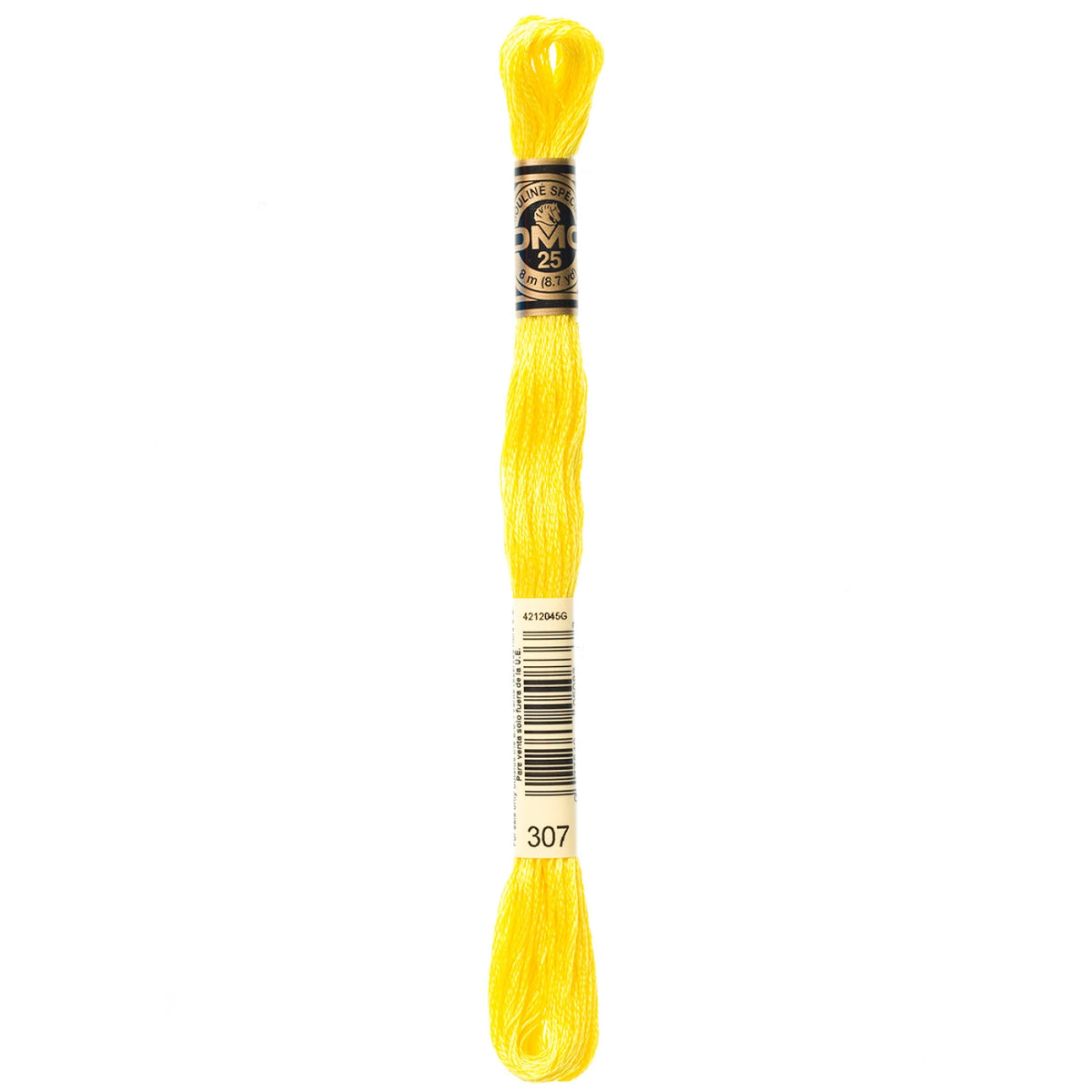 DMC 307 Lemon 6 Strand Embroidery Floss DMC #117UA-307