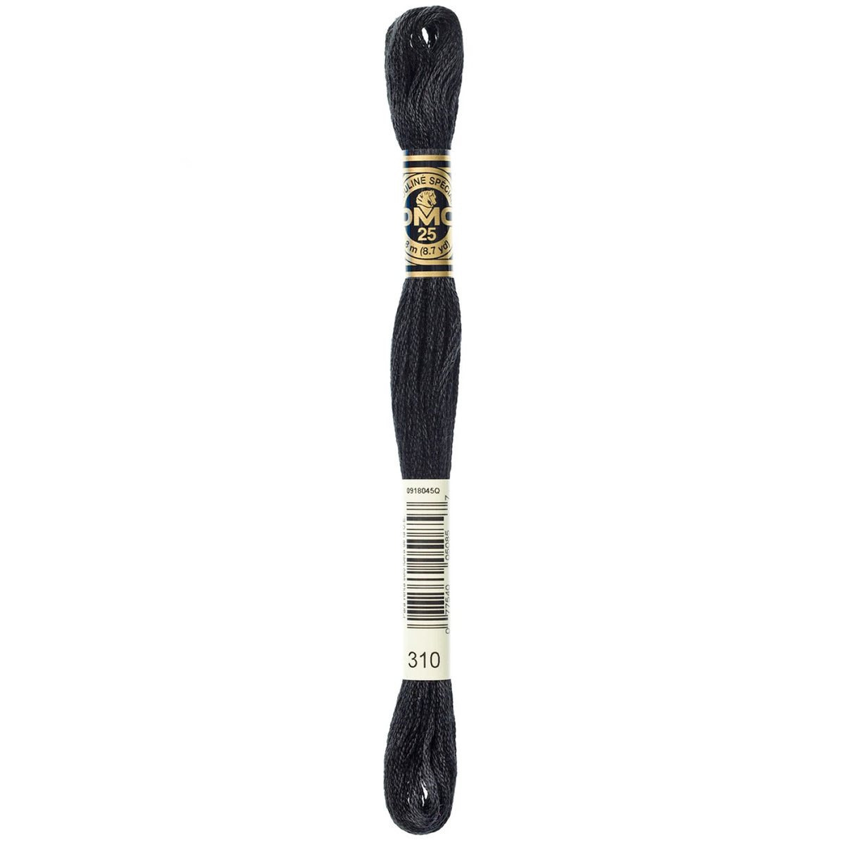 DMC 310 Black 6 Strand Embroidery Floss DMC #117UA-310