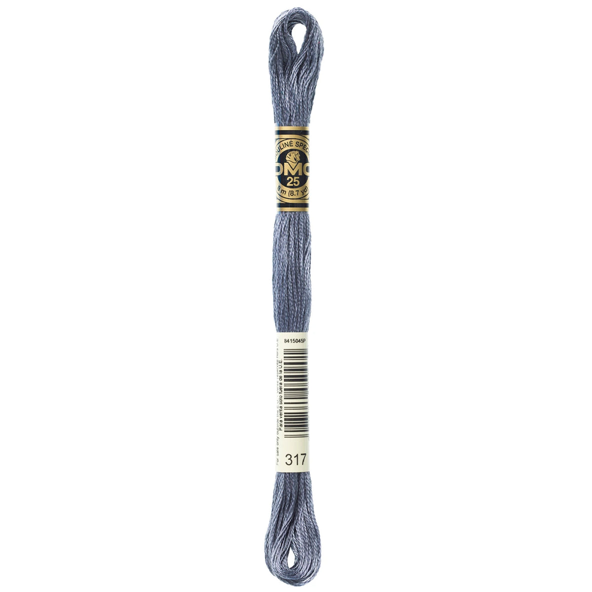 DMC 317 Pewter Gray 6 Strand Embroidery Floss DMC #117UA-317