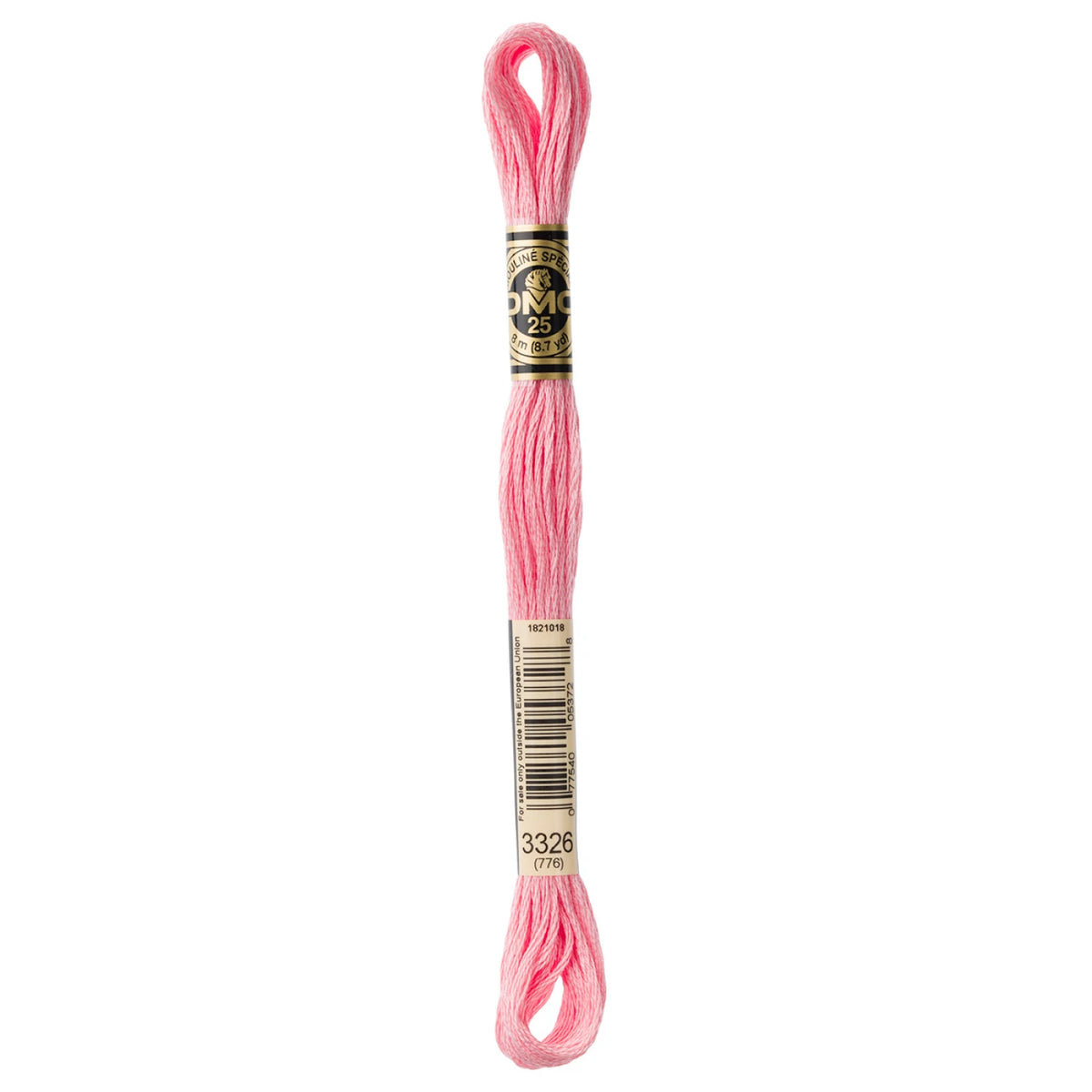 DMC 3326 Light Rose 6 Strand Embroidery Floss DMC #117UA-3326