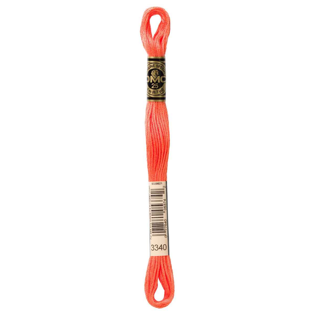 DMC 3340 Medium Apricot 6 Strand Embroidery Floss DMC #117UA-3340