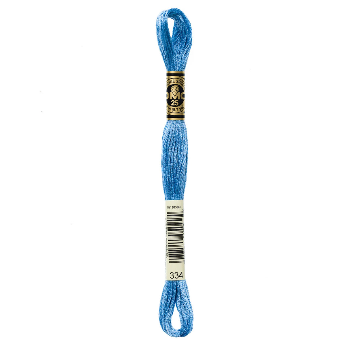 DMC 334 Medium Baby Blue 6 Strand Embroidery Floss DMC #117UA-334