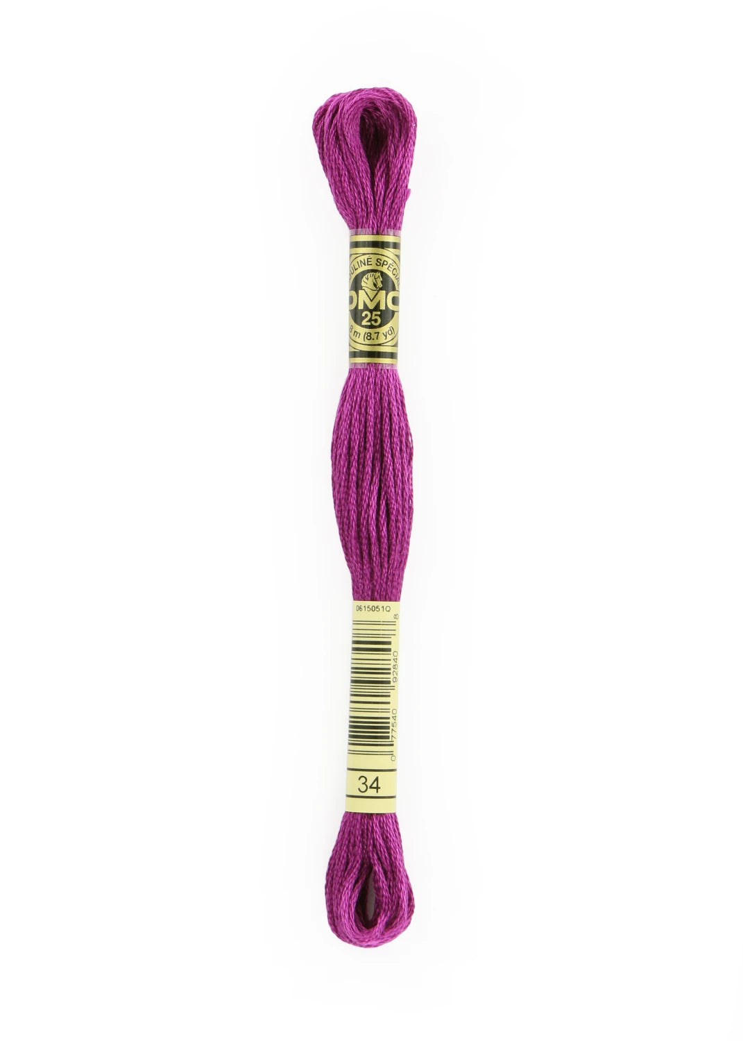 DMC 34 Dark Fuchsia 6 Strand Embroidery Floss DMC #117UA-34