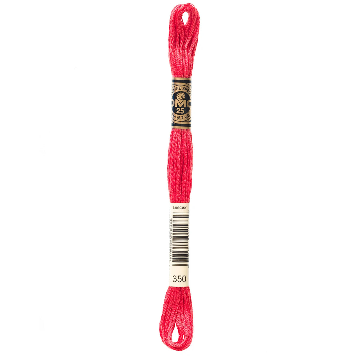DMC 350 Medium Coral 6 Strand Embroidery Floss DMC #117UA-350