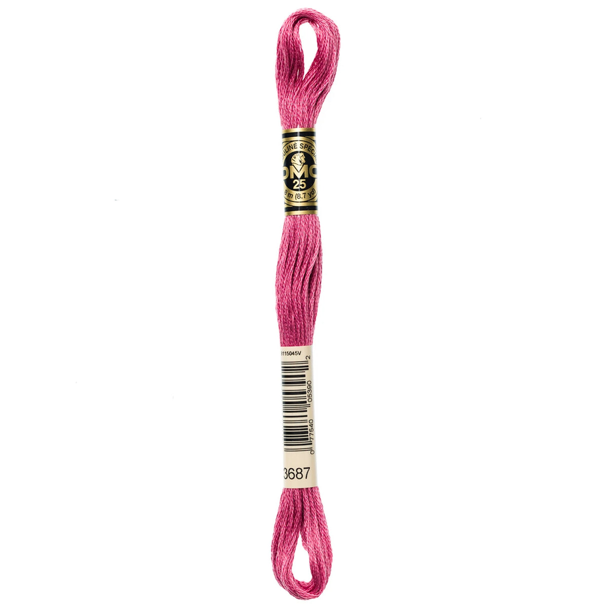 DMC 3687 Mauve 6 Strand Embroidery Floss DMC #117UA-3687