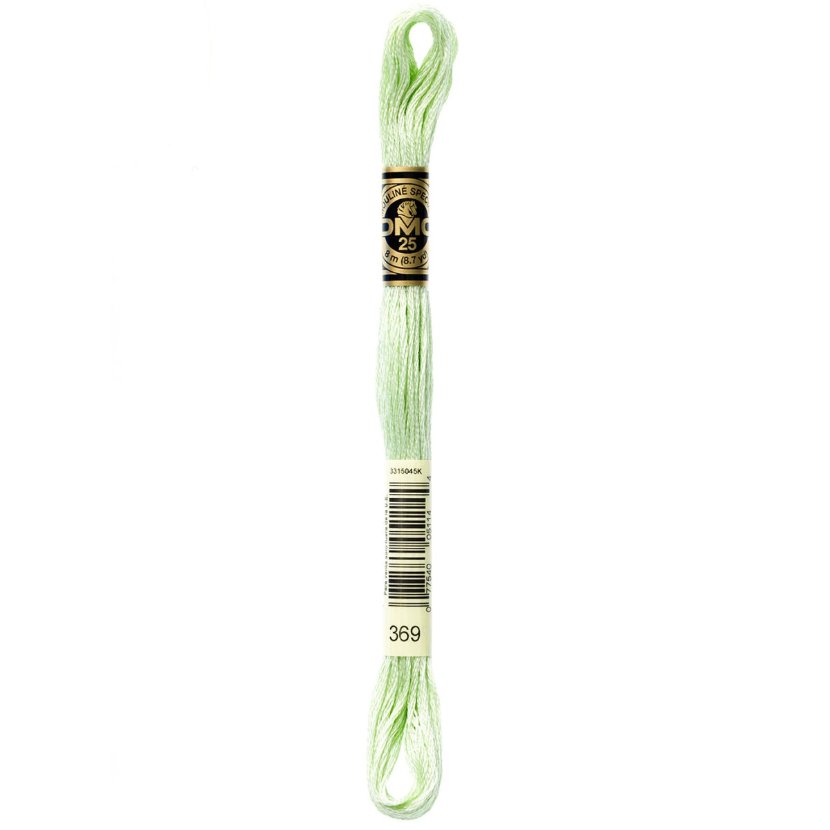DMC 369 Very Light Pistachio Green 6 Strand Embroidery Floss DMC #117UA-369