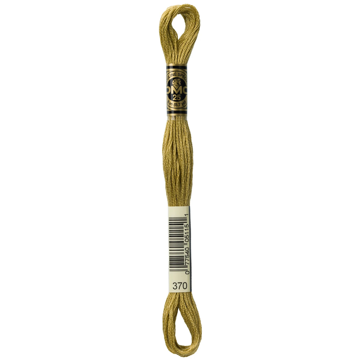 DMC 370 Medium Mustard 6 Strand Embroidery Floss DMC #117UA-370