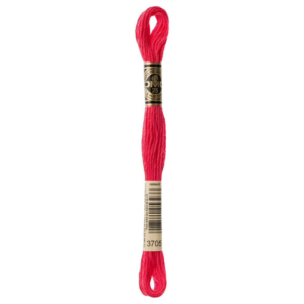DMC 3705 Dark Melon 6 Strand Embroidery Floss DMC #117UA-3705