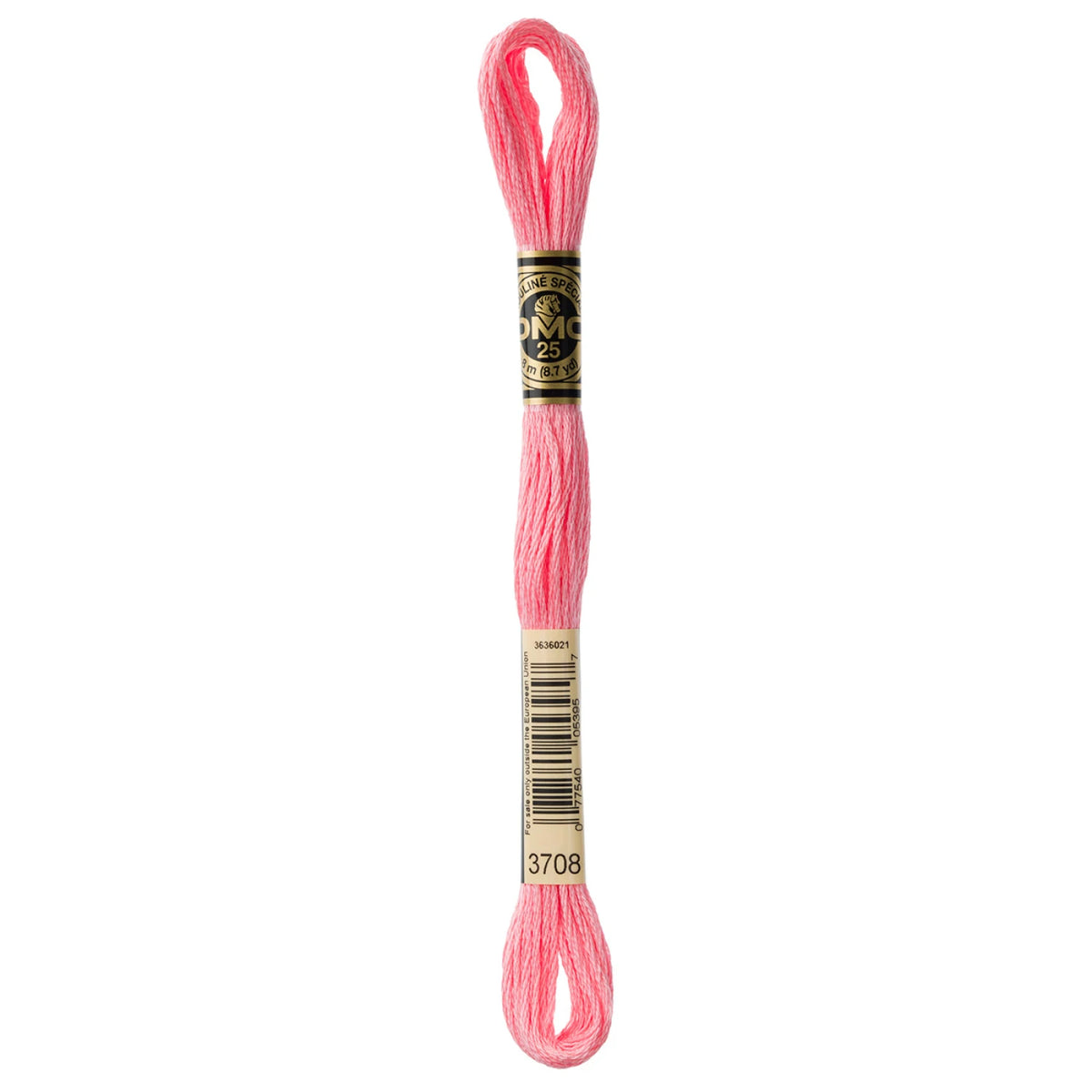 DMC 3708 Light Melon 6 Strand Embroidery Floss DMC #117UA-3708
