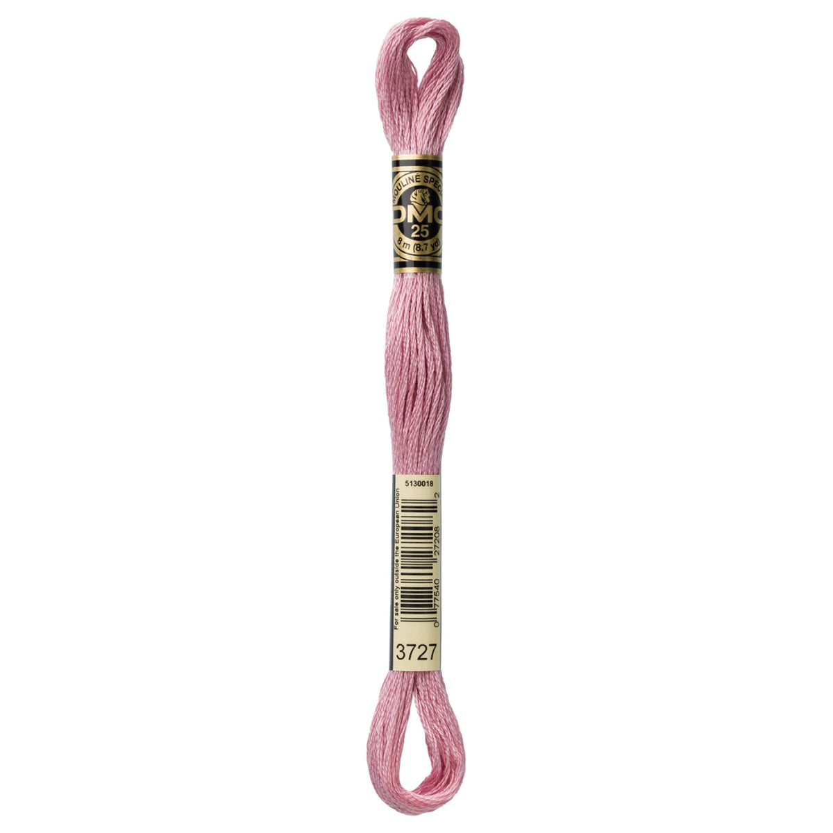 DMC 3727 Light Antique Mauve 6 Strand Embroidery Floss DMC #117UA-3727
