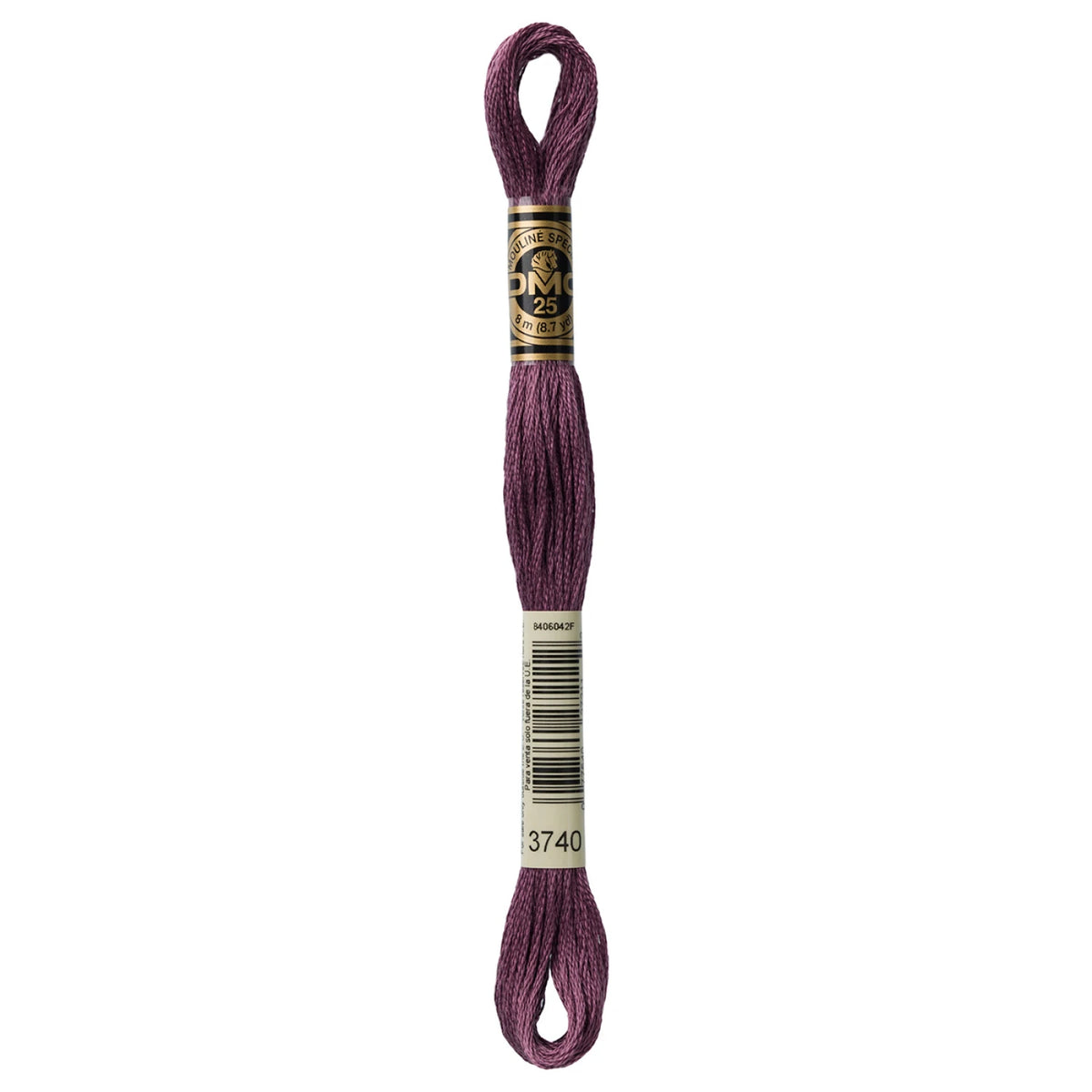 DMC 3740 Dark Antique Violet 6 Strand Embroidery Floss DMC #117UA-3740