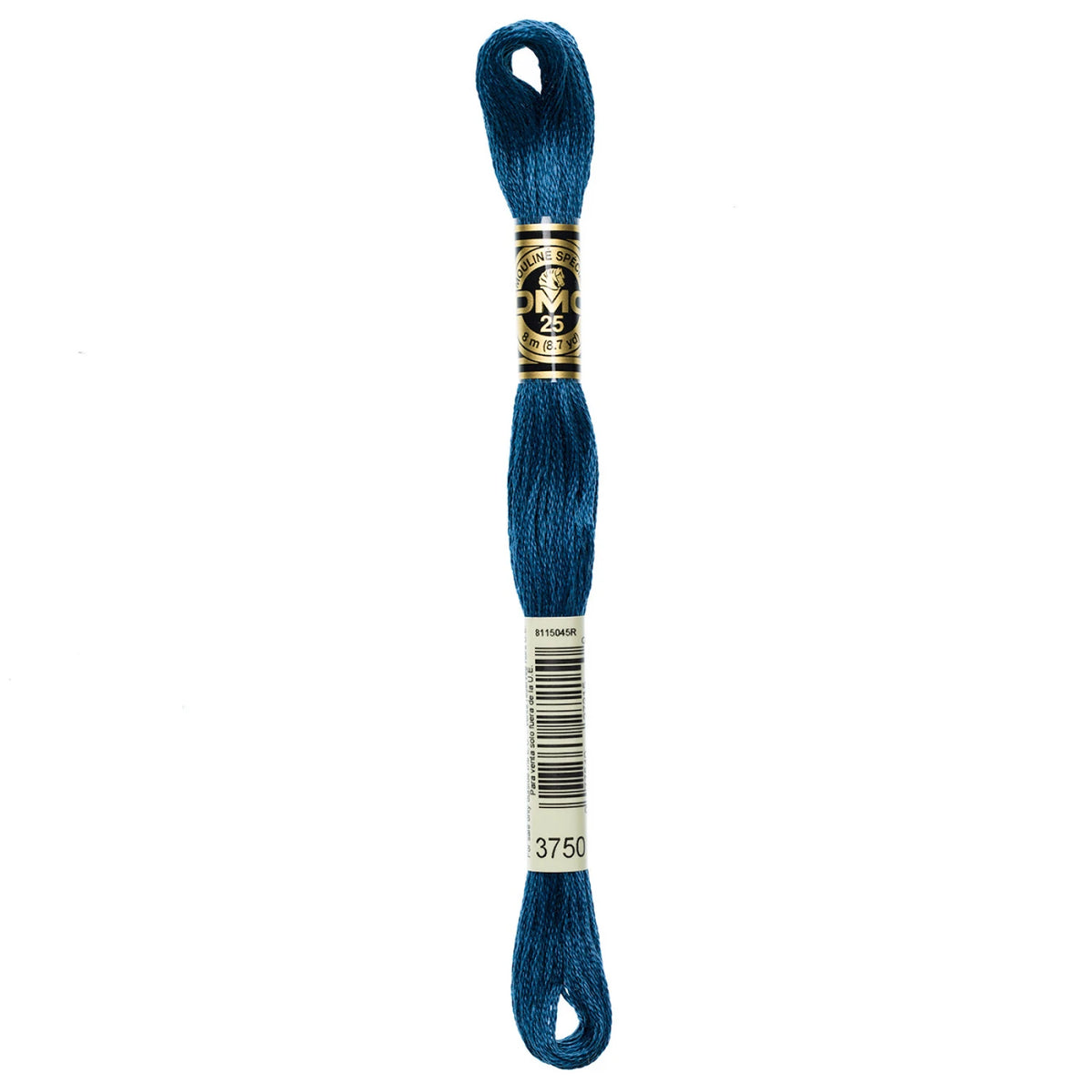 DMC 3750 Very Dark Antique Blue 6 Strand Embroidery Floss DMC #117UA-3750