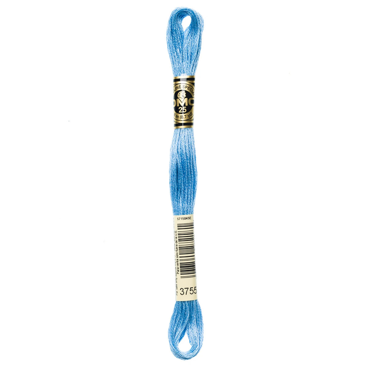 DMC 3755 Bright Blue 6 Strand Embroidery Floss DMC #117UA-3755