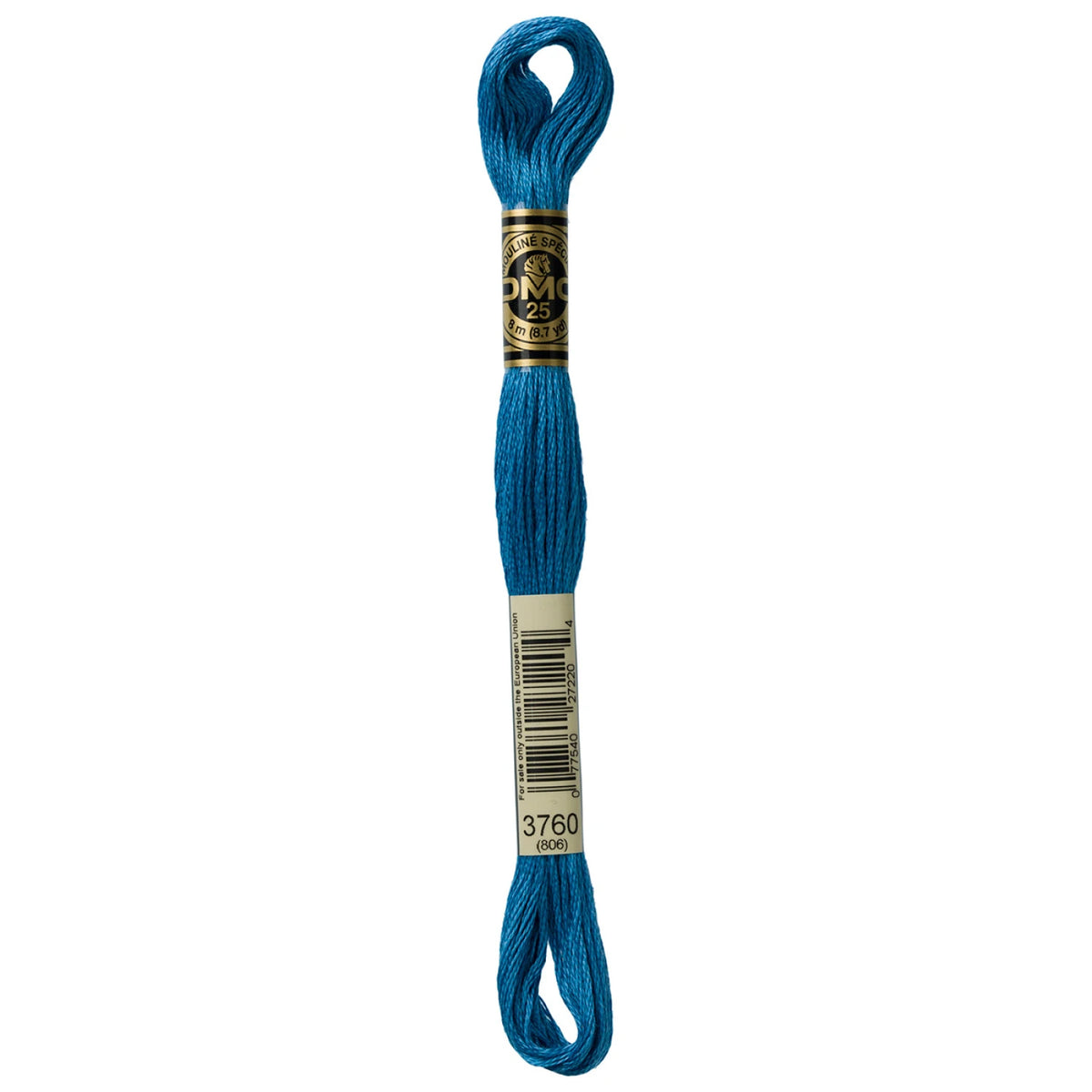 DMC 3760 Medium Wedgewood 6 Strand Embroidery Floss DMC #117UA-3760