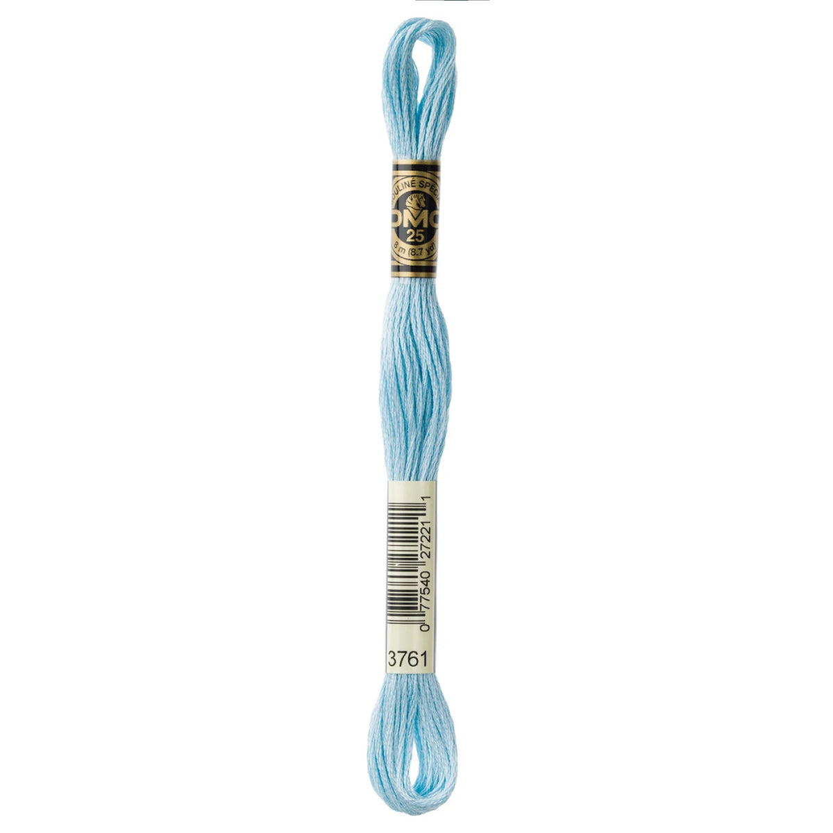 DMC 3761 Light Sky Blue 6 Strand Embroidery Floss DMC #117UA-3761