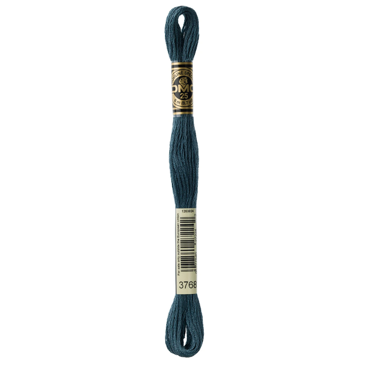 DMC 3768 Dark Gray Green 6 Strand Embroidery Floss DMC #117UA-3768