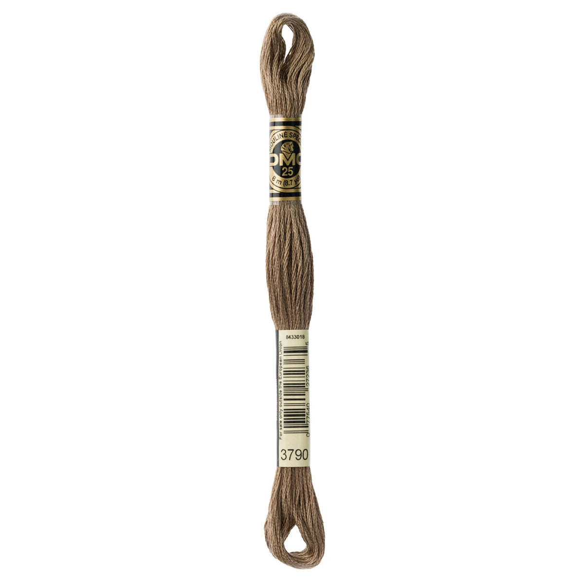 DMC 3790 Ultra Dark Beige Gray 6 Strand Embroidery Floss DMC #117UA-3790