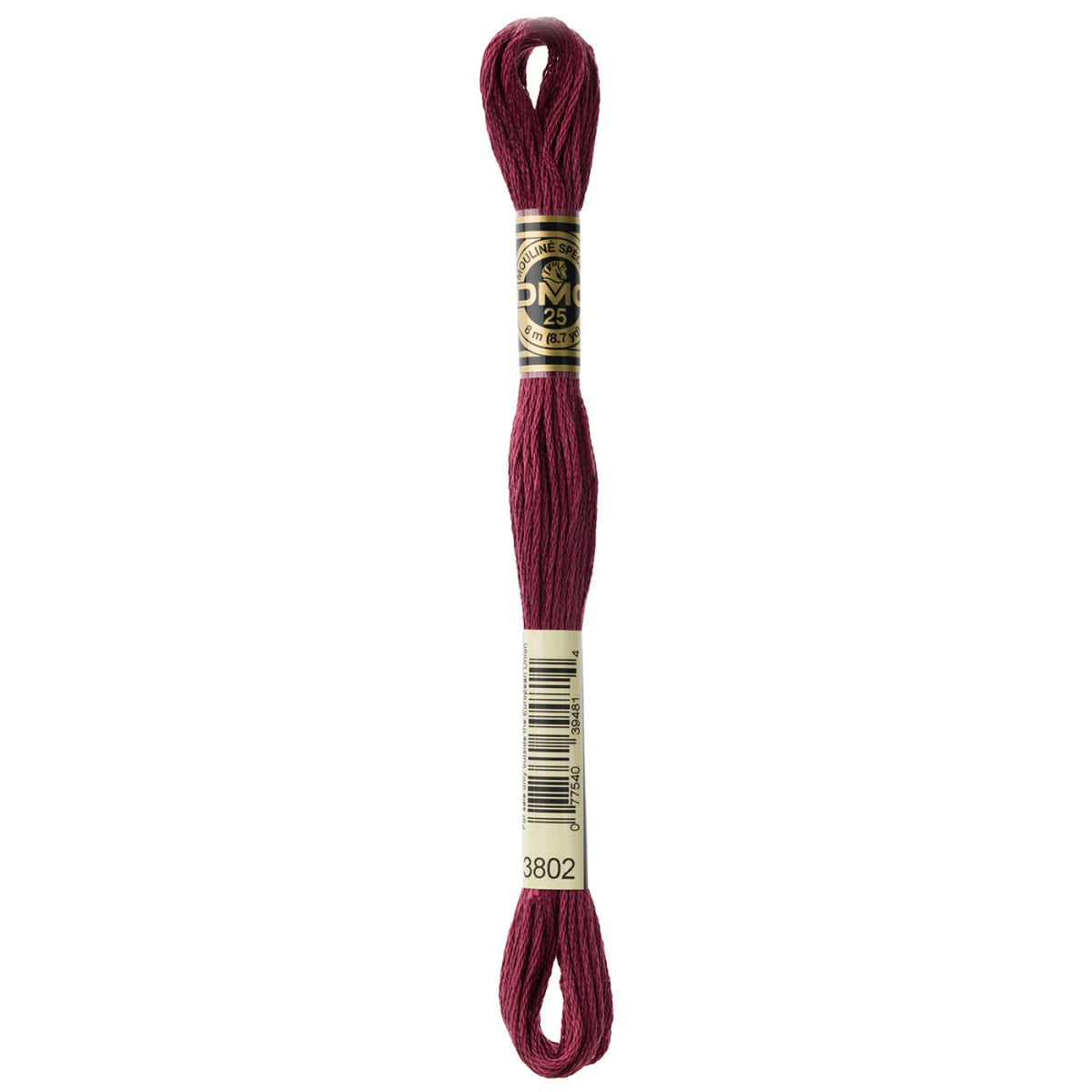 DMC 3802 Very Dark Antique Mauve 6 Strand Embroidery Floss DMC #117UA-3802