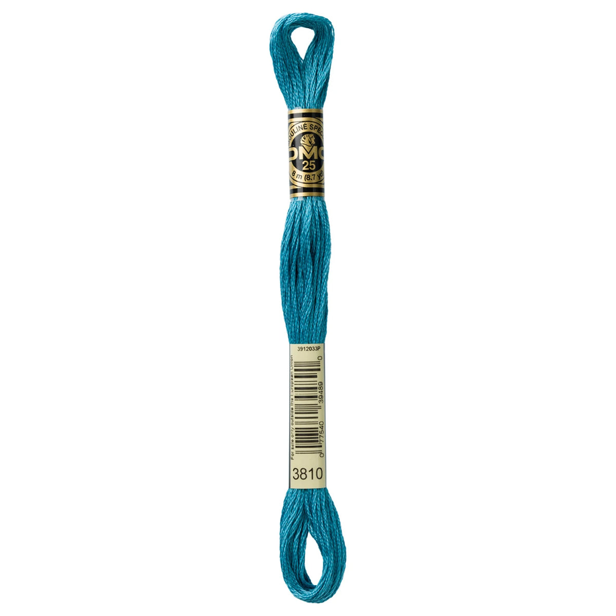 DMC 3810 Dark Turquoise 6 Strand Embroidery Floss DMC #117UA-3810