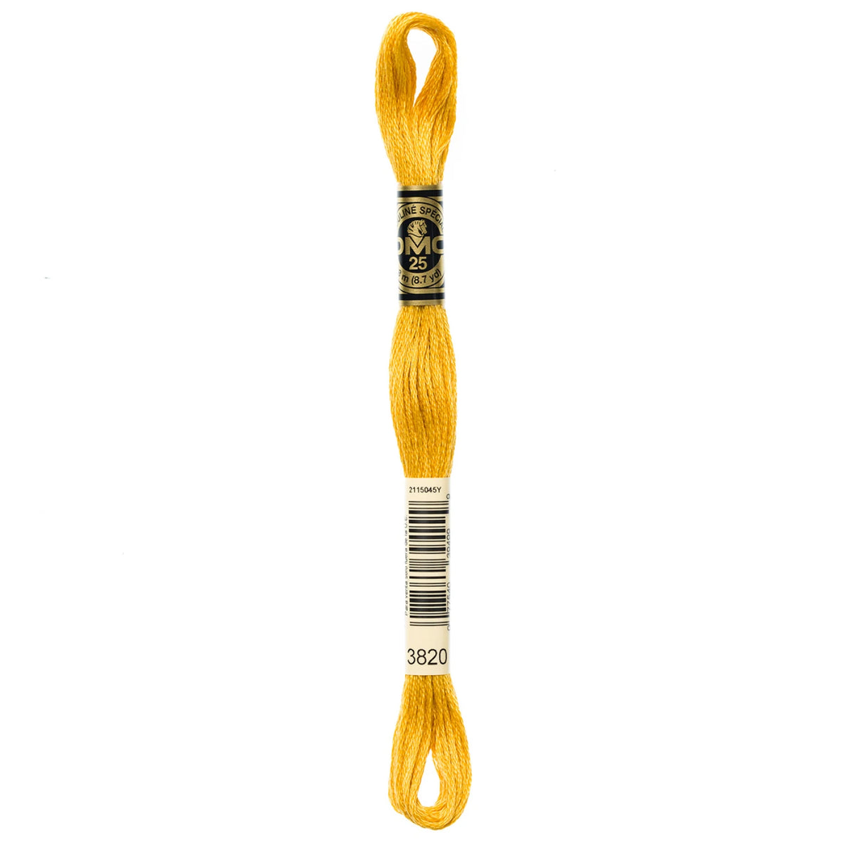DMC 3820 Dark Straw 6 Strand Embroidery Floss DMC #117UA-3820
