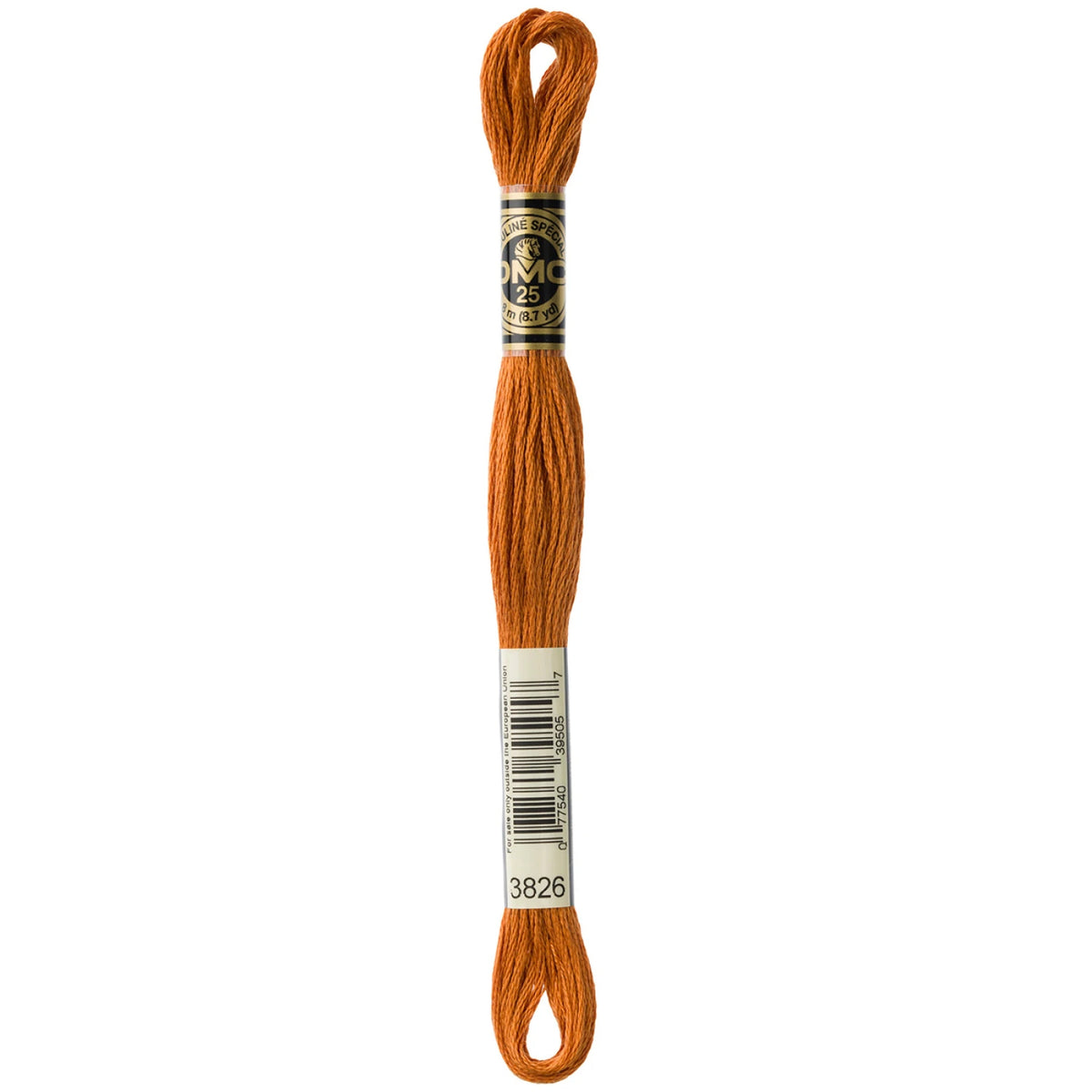 DMC 3826 Golden Brown 6 Strand Embroidery Floss DMC #117UA-3826