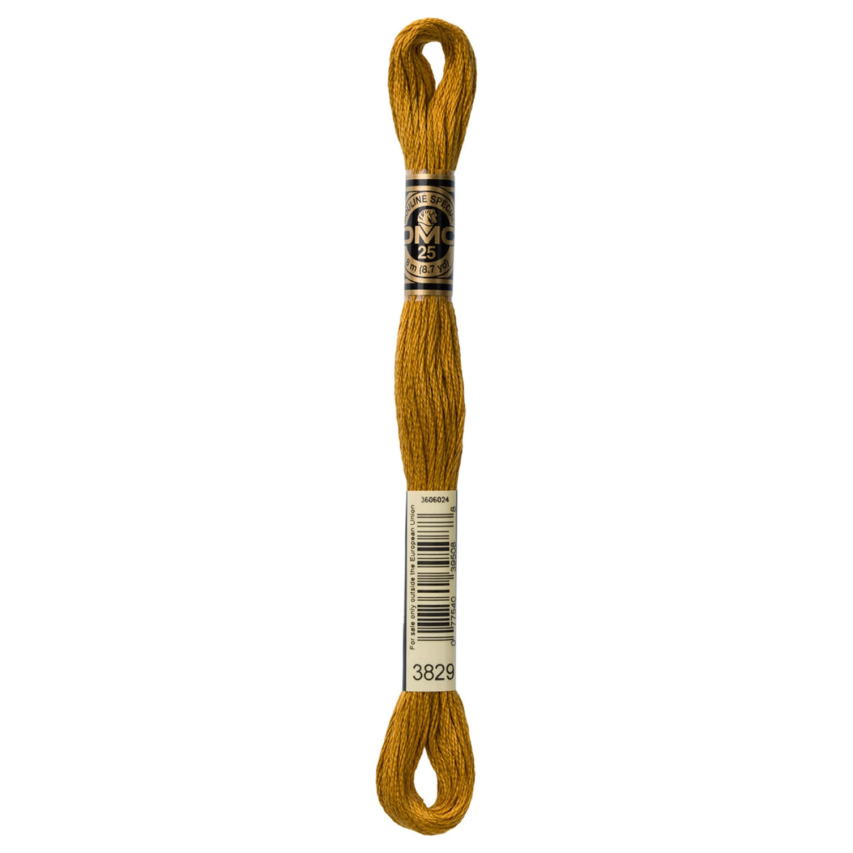 DMC 3829 Very Dark Old Gold 6 Strand Embroidery Floss DMC #117UA-3829