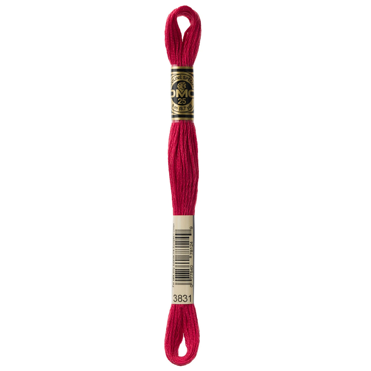 DMC 3831 Dark Raspberry 6 Strand Embroidery Floss DMC #117UA-3831