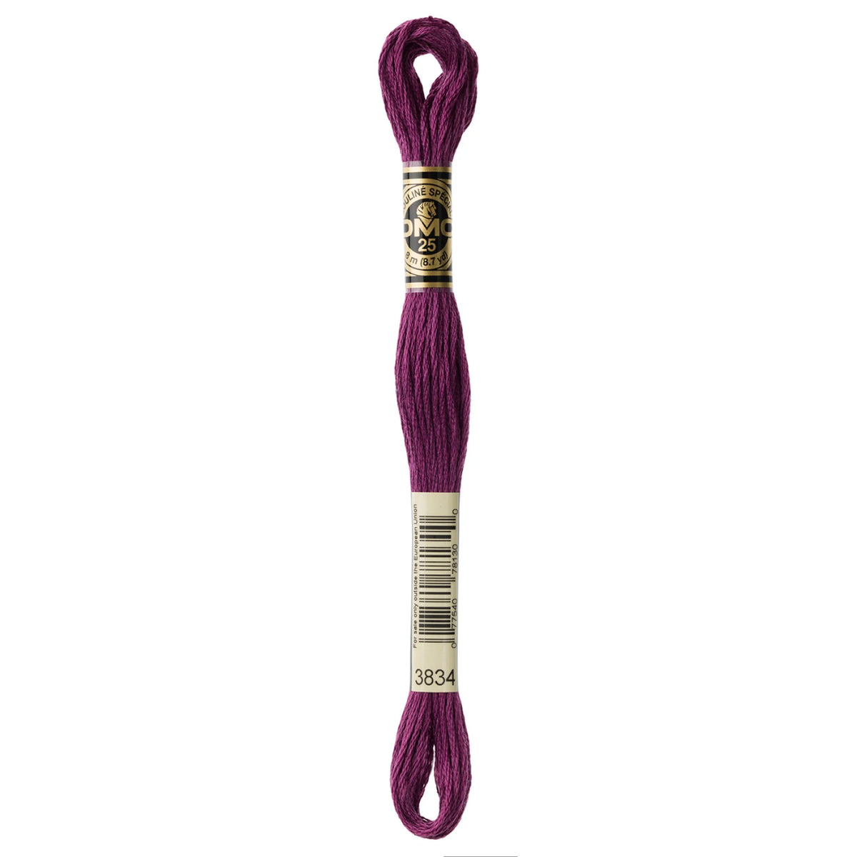 DMC 3834 Dark Grape 6 Strand Embroidery Floss DMC #117UA-3834
